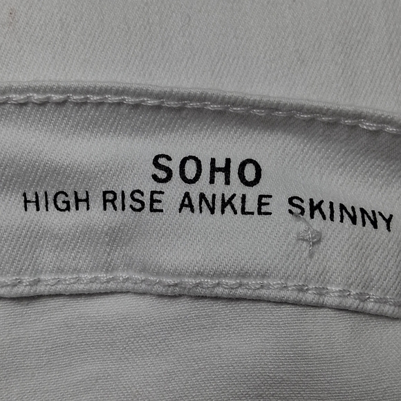 NWOT Nicole Miller New York White High Rise Jeans    Size 14 - Picture 8 of 10